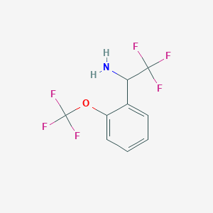 2,2,2-Trifluoro-1-(2-(trifluoromethoxy)phenyl)ethanamine