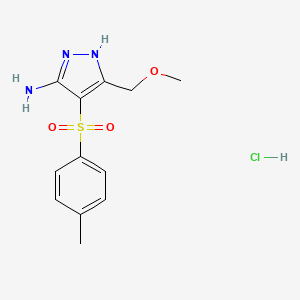 3-(Methoxymethyl)-4-tosyl-1H-pyrazol-5-aminehydrochloride