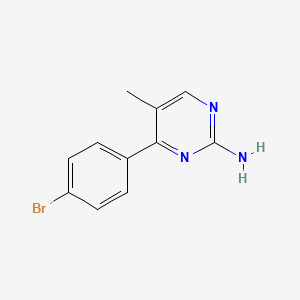 4-(4-Bromophenyl)-5-methylpyrimidin-2-amine