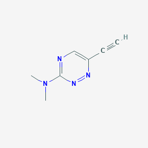 6-ethynyl-N,N-dimethyl-1,2,4-triazin-3-amine