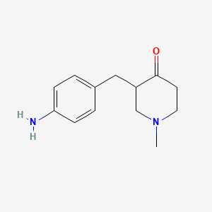 3-(4-Aminobenzyl)-1-methylpiperidin-4-one