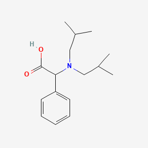 2-[Bis(2-methylpropyl)amino]-2-phenylacetic acid