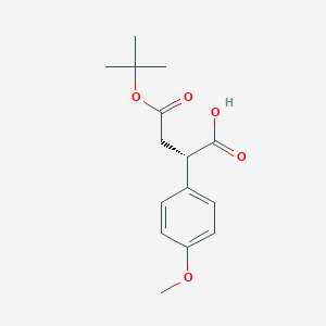 (S)-4-(Tert-butoxy)-2-(4-methoxyphenyl)-4-oxobutanoic acid