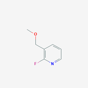 molecular formula C7H8FNO B13099357 2-Fluoro-3-(methoxymethyl)pyridine 