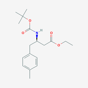 (R)-Ethyl 3-((tert-butoxycarbonyl)amino)-4-(p-tolyl)butanoate