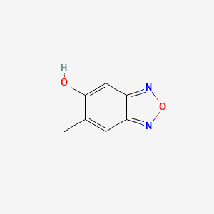 molecular formula C7H6N2O2 B13099376 6-Methylbenzo[c][1,2,5]oxadiazol-5-ol 