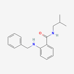 molecular formula C18H22N2O B13099387 2-(Benzylamino)-N-isobutylbenzamide 