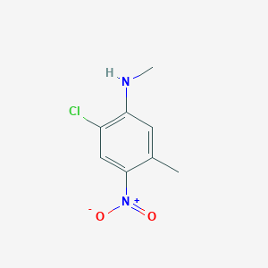 molecular formula C8H9ClN2O2 B13099389 2-Chloro-N,5-dimethyl-4-nitroaniline 