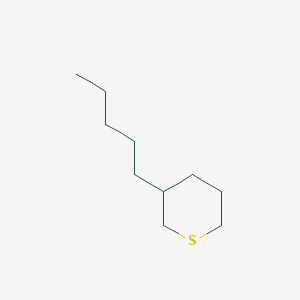 molecular formula C10H20S B13099464 3-Pentylthiane CAS No. 24195-43-5