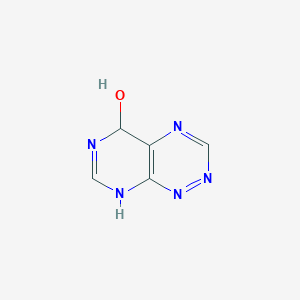 molecular formula C5H5N5O B13099483 1,5-Dihydropyrimido[5,4-e][1,2,4]triazin-5-ol 