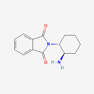 molecular formula C14H16N2O2 B13099498 2-((1r,2r)-2-Aminocyclohexyl)isoindoline-1,3-dione 