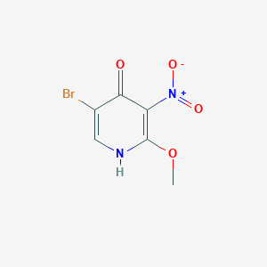 molecular formula C6H5BrN2O4 B13099514 5-Bromo-2-methoxy-3-nitropyridin-4-ol 