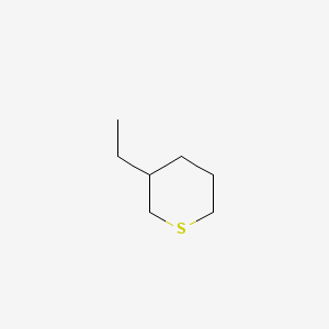 molecular formula C7H14S B13099554 3-Ethylthiane CAS No. 61568-48-7