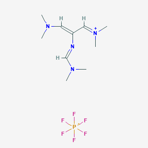 N-((2Z)-3-(dimethylamino)-2-{[(1E)-(dimethylamino)methylene]amino}prop-2-en-1-ylidene)-N-methylmethanaminium hexafluorophosphate