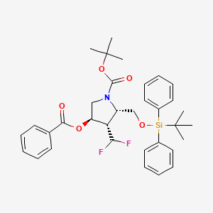 (2S,3S,4R)-tert-Butyl 4-(benzoyloxy)-2-(((tert-butyldiphenylsilyl)oxy)methyl)-3-(difluoromethyl)pyrrolidine-1-carboxylate