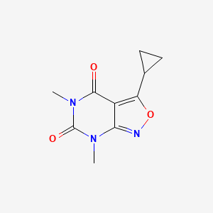 Isoxazolo[3,4-d]pyrimidine-4,6(5H,7H)-dione, 3-cyclopropyl-5,7-dimethyl-(9CI)