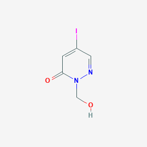 2-(Hydroxymethyl)-5-iodopyridazin-3(2H)-one