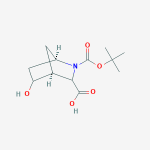 (1R,4S)-5-hydroxy-2-[(2-methylpropan-2-yl)oxycarbonyl]-2-azabicyclo[2.2.1]heptane-3-carboxylic acid