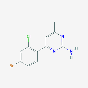 4-Methyl-6-(2-chloro-4-bromophenyl)pyrimidin-2-amine