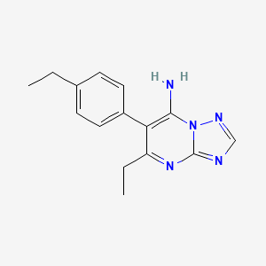 5-Ethyl-6-(4-ethylphenyl)-[1,2,4]triazolo[1,5-a]pyrimidin-7-amine