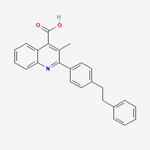 3-Methyl-2-(4-phenethylphenyl)quinoline-4-carboxylic acid