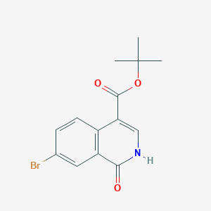 tert-Butyl 7-bromo-1-oxo-1,2-dihydroisoquinoline-4-carboxylate