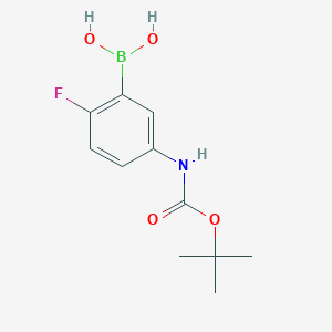 (5-((tert-Butoxycarbonyl)amino)-2-fluorophenyl)boronic acid