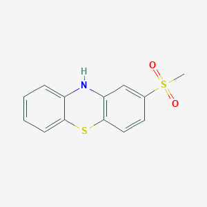 molecular formula C13H11NO2S2 B131000 2-(メチルスルホニル)-10H-フェノチアジン CAS No. 23503-68-6