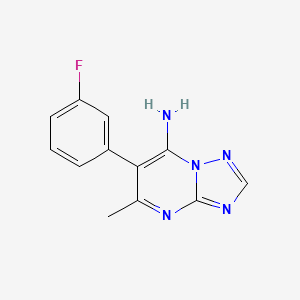 6-(3-Fluorophenyl)-5-methyl[1,2,4]triazolo[1,5-a]pyrimidin-7-amine