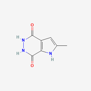 2-Methyl-1H-pyrrolo[2,3-d]pyridazine-4,7-diol