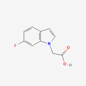 molecular formula C10H8FNO2 B1310028 2-(6-氟-1H-吲哚-1-基)乙酸 CAS No. 887685-54-3