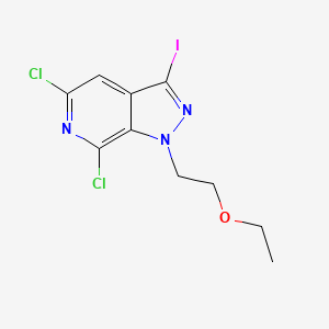 5,7-Dichloro-1-(2-ethoxyethyl)-3-iodo-1H-pyrazolo[3,4-c]pyridine