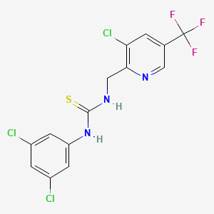 1-((3-Chloro-5-(trifluoromethyl)pyridin-2-yl)methyl)-3-(3,5-dichlorophenyl)thiourea