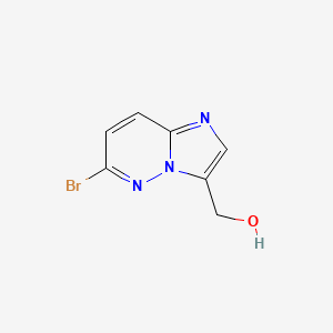 molecular formula C7H6BrN3O B13100413 (6-Bromoimidazo[1,2-b]pyridazin-3-yl)methanol 