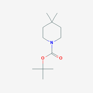 molecular formula C12H23NO2 B13100416 Tert-butyl 4,4-dimethylpiperidine-1-carboxylate 