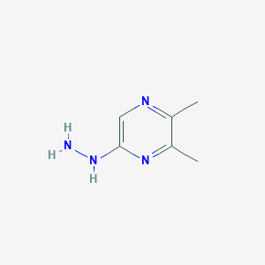 molecular formula C6H10N4 B13100462 5-Hydrazinyl-2,3-dimethylpyrazine 