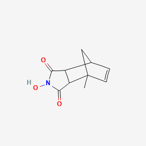 molecular formula C10H11NO3 B13100554 2-Hydroxy-4-methyl-3a,4,7,7a-tetrahydro-1H-4,7-methanoisoindole-1,3(2H)-dione 