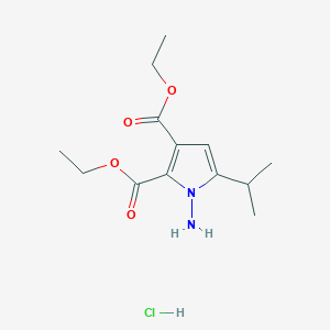 Diethyl 1-amino-5-isopropyl-1H-pyrrole-2,3-dicarboxylate hydrochloride