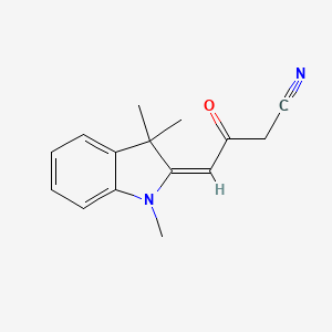 3-Oxo-4-(1,3,3-trimethylindolin-2-ylidene)butanenitrile