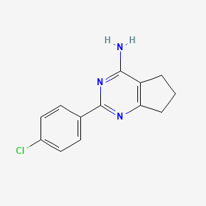 2-(4-chlorophenyl)-6,7-dihydro-5H-cyclopenta[d]pyrimidin-4-amine