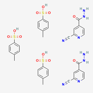 2-cyanopyridine-4-carbohydrazide;4-methylbenzenesulfonic acid