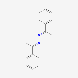 molecular formula C16H16N2 B1310073 Ethanone, 1-phenyl-, (1-phenylethylidene)hydrazone CAS No. 729-43-1