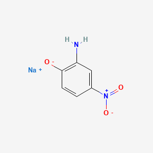 molecular formula C6H6N2NaO3 B1310074 Natrium-2-amino-4-nitrophenolat CAS No. 61702-43-0