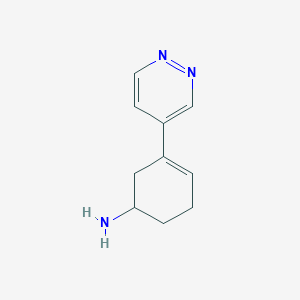 3-(Pyridazin-4-yl)cyclohex-3-enamine