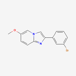 2-(3-Bromophenyl)-6-methoxyimidazo[1,2-A]pyridine