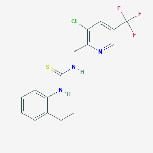 1-((3-Chloro-5-(trifluoromethyl)pyridin-2-yl)methyl)-3-(2-isopropylphenyl)thiourea