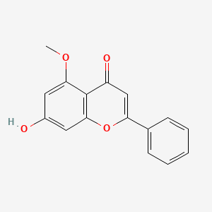 molecular formula C16H12O4 B1310077 7-Hydroxy-5-methoxy-2-phenyl-chromen-4-one CAS No. 33554-47-1