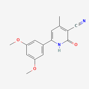 6-(3,5-Dimethoxyphenyl)-4-methyl-2-oxo-1,2-dihydropyridine-3-carbonitrile