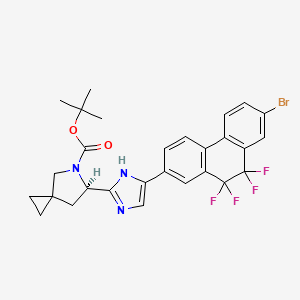 (R)-tert-Butyl 6-(5-(7-bromo-9,9,10,10-tetrafluoro-9,10-dihydrophenanthren-2-yl)-1H-imidazol-2-yl)-5-azaspiro[2.4]heptane-5-carboxylate