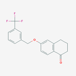 6-((3-(Trifluoromethyl)benzyl)oxy)-3,4-dihydronaphthalen-1(2H)-one